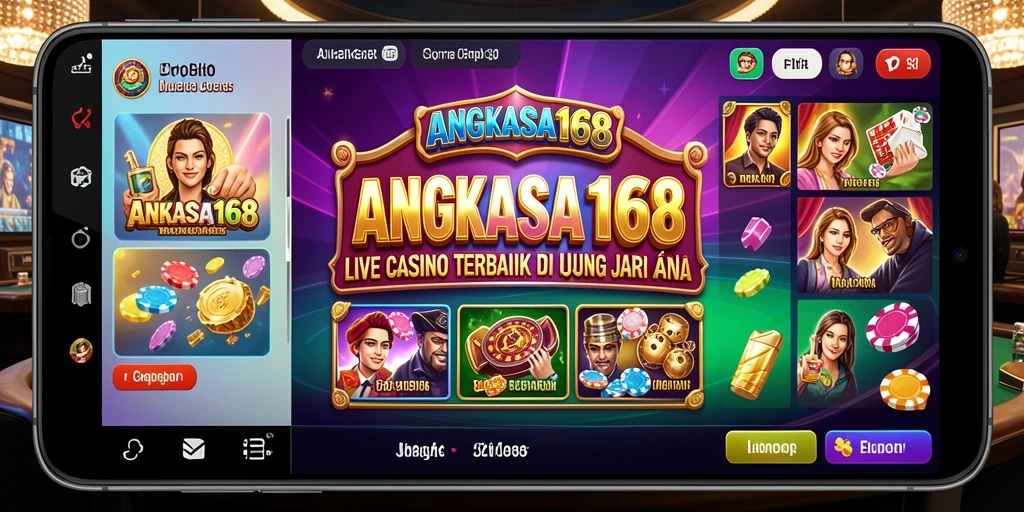 Tampilan gameplay memukau dari ANGKASA168 yang menghadirkan suasana kasino nyata.