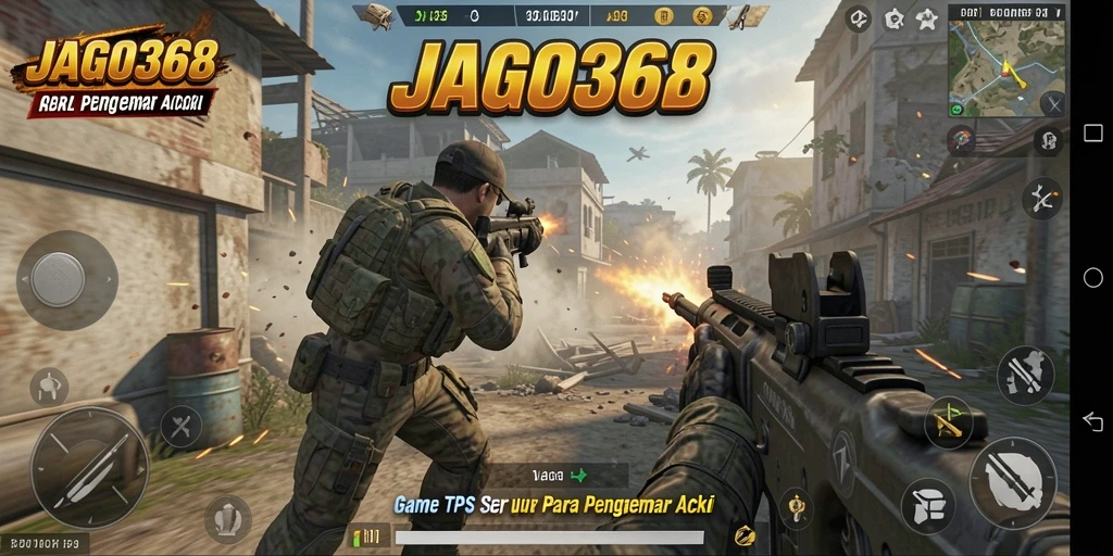 Tampilan gameplay menegangkan dalam JAGO368 dengan aksi seru dan grafis memukau.