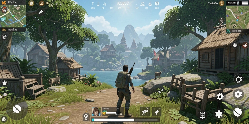 Tampilan gameplay Open World yang menarik di KO857.