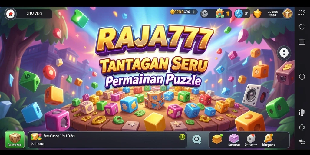 Screenshot gameplay RAJA777 menampilkan berbagai tantangan puzzle seru.