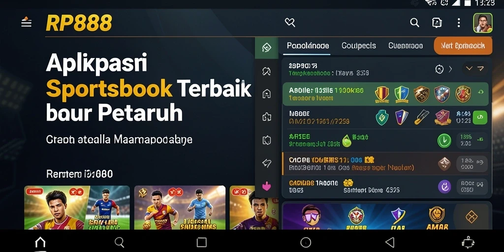 Tangkapan layar gameplay RP888 yang menampilkan fitur taruhan interaktif.