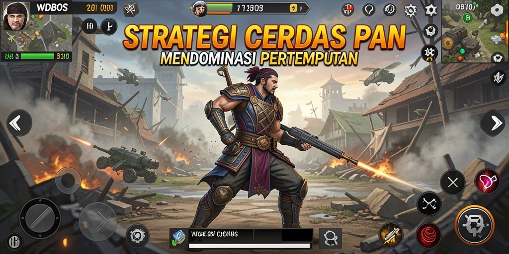 Tampilan gameplay WDBOS dengan strategi pertempuran yang menarik.